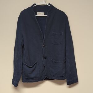 Oliver Spencer Navy Cotton Cardigan